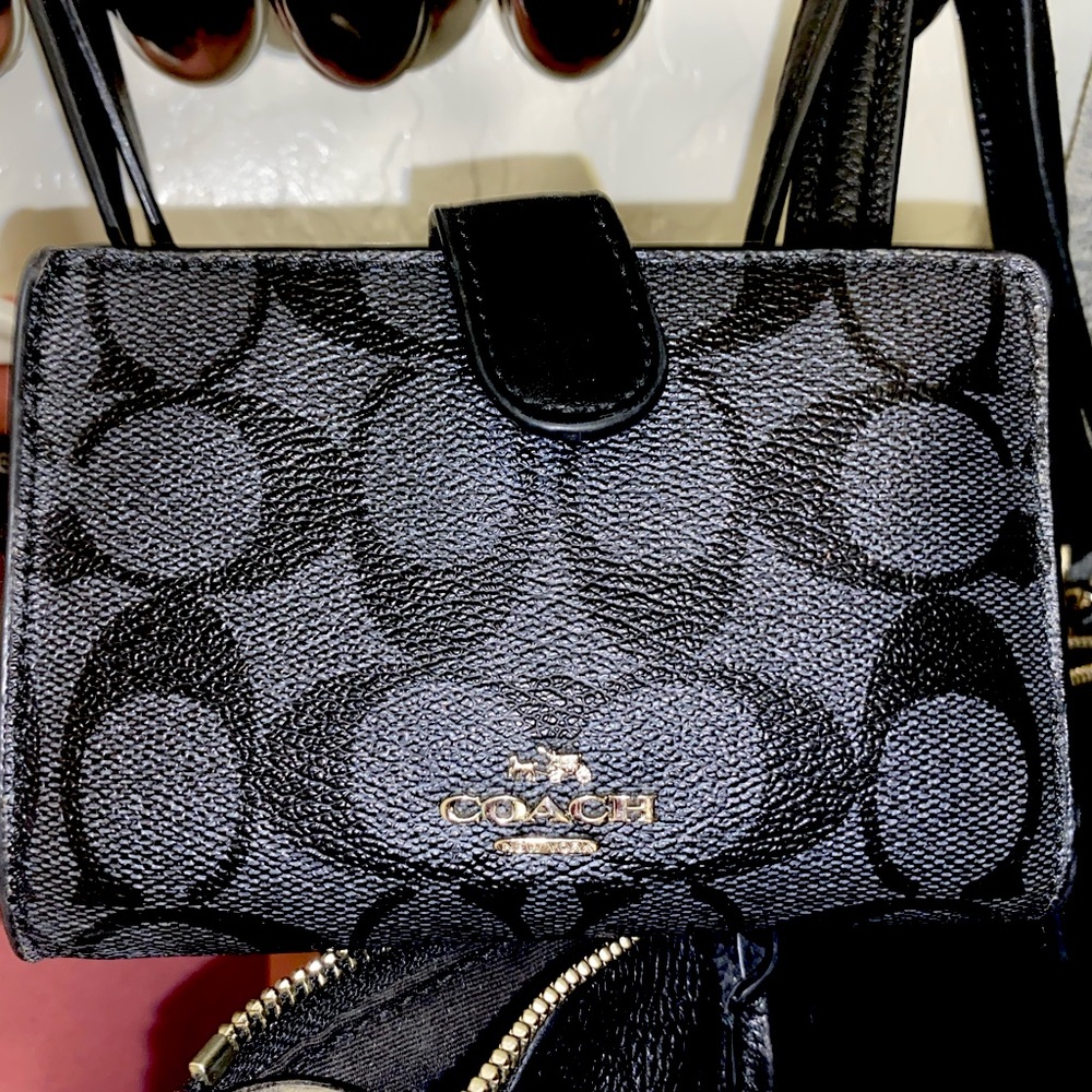 Black & Grey Coach Wallet